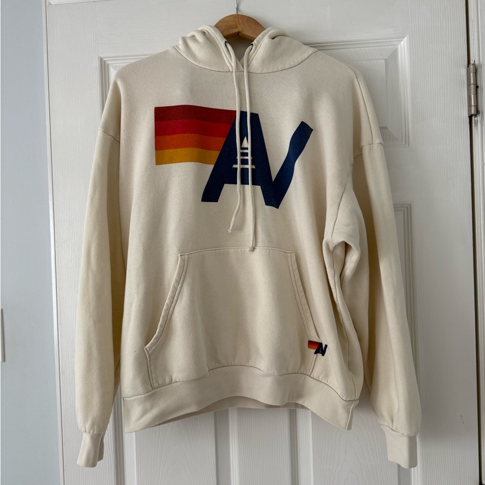Aviator Nation Cream Hoodie